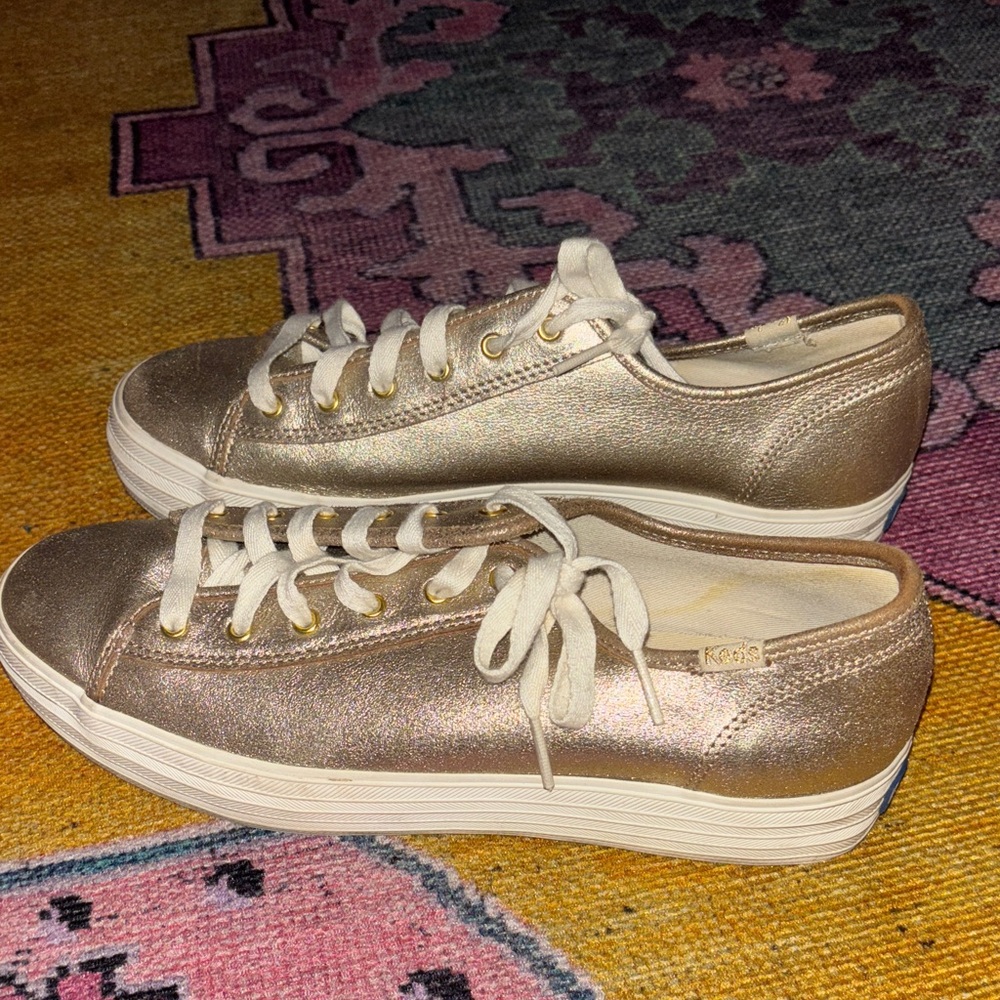 Keds Metallic Gold Women's Sneakers